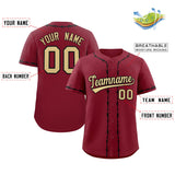 Custom Thorns Ribbed Classic Style Personalzied Team Name Number Logo Baseball Jersey Hip Hop T-shirt