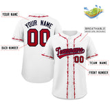 Custom Thorns Ribbed Classic Style Personalzied Team Name Number Logo Baseball Jersey Hip Hop T-shirt