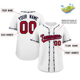 Custom Thorns Ribbed Classic Style Personalzied Team Name Number Logo Baseball Jersey Hip Hop T-shirt