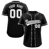 Custom Thorns Ribbed Classic Style Personalzied Team Name Number Logo Baseball Game Training Shirt