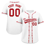 Custom Thorns Ribbed Classic Style Personalzied Team Name Number Logo Baseball Training Shirt