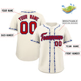 Custom Thorns Ribbed Classic Style Add Team Name Number Logo Baseball Jersey Button Down Shirt