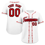 Custom Thorns Ribbed Classic Style Add Team Name Number Logo Baseball Jersey Button Down Shirt