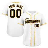 Custom Thorns Ribbed Classic Style Add Team Name Number Logo Baseball Jersey Button Down Shirt