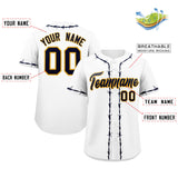 Custom Thorns Ribbed Classic Style Add Team Name Number Logo Baseball Jersey Team Shirt