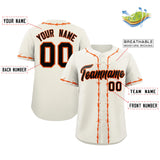 Custom Thorns Ribbed Classic Style Add Team Name Number Logo Baseball Jersey Team Shirt