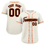 Custom Thorns Ribbed Classic Style Add Team Name Number Logo Baseball Jersey Team Shirt