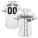 Custom Thorns Ribbed Classic Style Add Team Name Number Logo Baseball Jersey Hip Hop Sportswear