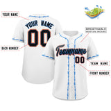 Custom Thorns Ribbed Classic Style Add Team Name Number Logo Baseball Jersey Hip Hop Sportswear