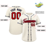 Custom Thorns Ribbed Classic Style Add Team Name Number Logo Baseball Game Training Shirt