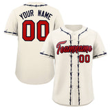 Custom Thorns Ribbed Classic Style Add Team Name Number Logo Baseball Game Training Shirt