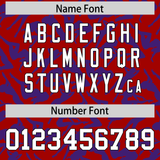 Custom Red Purple Playboy Graffiti Pattern Authentic Baseball Jersey