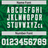 Custom Kelly Green Green Playboy Graffiti Pattern Authentic Baseball Jersey