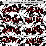 Custom White Black Playboy Graffiti Pattern Authentic Baseball Jersey