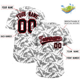 Custom White Black Playboy Graffiti Pattern Authentic Baseball Jersey