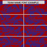 Custom Red Purple Playboy Graffiti Pattern Authentic Baseball Jersey