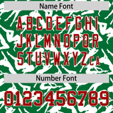 Custom Kelly Green White Playboy Graffiti Pattern Authentic Baseball Jersey