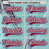 Custom Crimson White Fluid Feather Graffiti Pattern Authentic Baseball Jersey