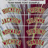 Custom Crimson White Fluid Feather Graffiti Pattern Authentic Baseball Jersey