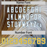 Custom Old Gold White Fluid Feather Graffiti Pattern Authentic Baseball Jersey