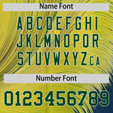 Custom Green White Fluid Feather Graffiti Pattern Authentic Baseball Jersey