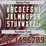 Custom Crimson White Fluid Feather Graffiti Pattern Authentic Baseball Jersey