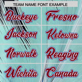 Custom Crimson White Fluid Feather Graffiti Pattern Authentic Baseball Jersey