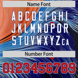 Custom Red Royal Fluid Feather Graffiti Pattern Authentic Baseball Jersey