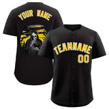 Custom Multi Color Halloween Authentic Baseball Jersey