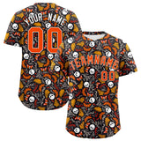 Custom Multi Color Halloween Authentic Baseball Jersey