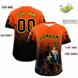 Custom Multi Color Halloween Authentic Baseball Jersey