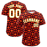 Custom Multi Color Halloween Authentic Baseball Jersey