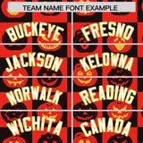 Custom Multi Color Halloween Authentic Baseball Jersey