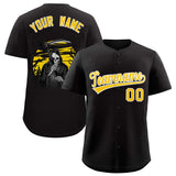 Custom Multi Color Halloween Authentic Baseball Jersey