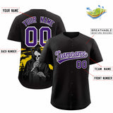 Custom Multi Color Halloween Authentic Baseball Jersey