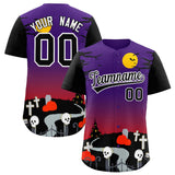 Custom Multi Color Halloween Authentic Baseball Jersey