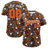 Custom Multi Color Halloween Authentic Baseball Jersey