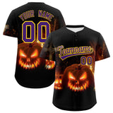 Custom Multi Color Halloween Authentic Baseball Jersey
