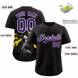 Custom Multi Color Halloween Authentic Baseball Jersey