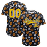 Custom Multi Color Halloween Authentic Baseball Jersey