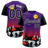 Custom Multi Color Halloween Authentic Baseball Jersey