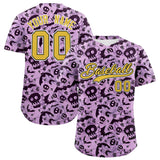 Custom Multi Color Halloween Authentic Baseball Jersey