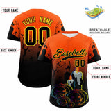 Custom Multi Color Halloween Authentic Baseball Jersey