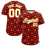 Custom Multi Color Halloween Authentic Baseball Jersey