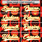 Custom Multi Color Halloween Authentic Baseball Jersey