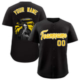 Custom Multi Color Halloween Authentic Baseball Jersey