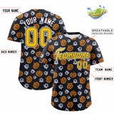 Custom Multi Color Halloween Authentic Baseball Jersey