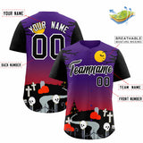 Custom Multi Color Halloween Authentic Baseball Jersey