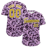 Custom Multi Color Halloween Authentic Baseball Jersey