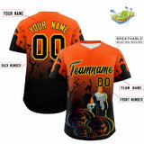 Custom Multi Color Halloween Authentic Baseball Jersey